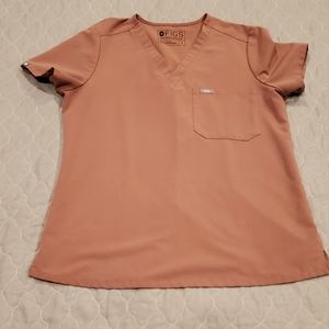 Figs Mauve Catarina One-Pocket Scrub Top